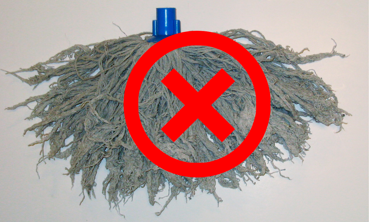<p>Photo 2. Mop with plastic parts.</p>
