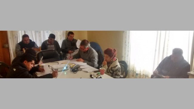 Carrying out of specific courses for work teams