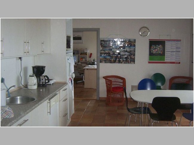 Kitchen and dining room on a farm