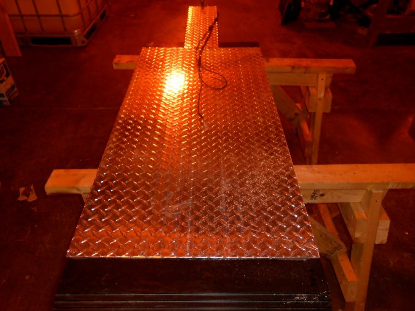 Figure 1 – Current prototype of Purdue hog-cooling