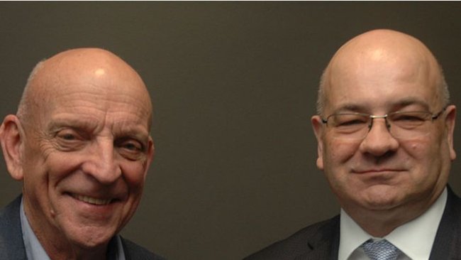 Australasian Pork Research Institute Limited Chairman Dennis Mutton (left) welcomed newly appointed APRIL Board member Dr Tony Peacock at APRIL’s June Board meeting in Adelaide, South Australia.