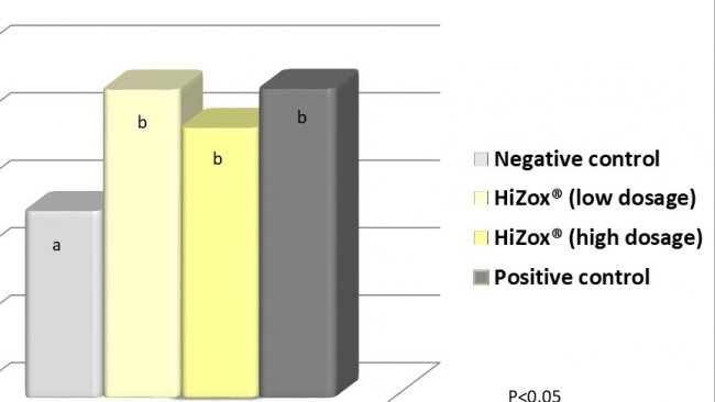 Effect of conventional zinc oxide and HiZox