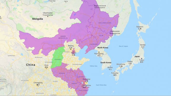 Provinces and autonomous municipalities affected by ASF.