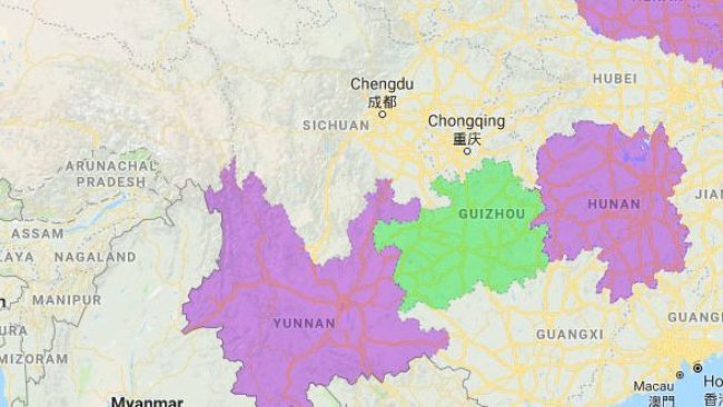 Provinces affected by ASF