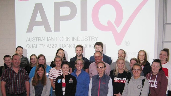 Participants at the 2019 Roseworthy course after the APIQ session delivered by APL.