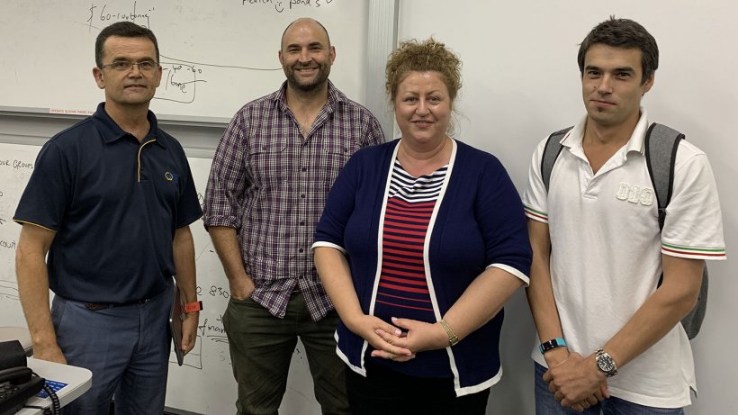 At the 2019 Roseworthy course were Pork CRC Manager, Commercialisation and Research Impact, Dr Charles Rikard-Bell, course co-ordinator and teacher Dr Will van Wettere, University of Adelaide and participants Dr Valentina Alexa and Valentin Cusnir, both of Alexa Piggery, Tara, Queensland.
