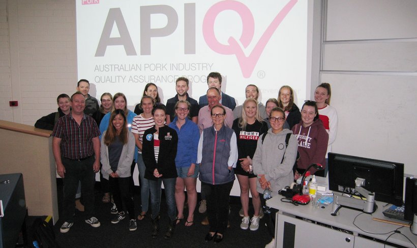 Participants at the 2019 Roseworthy course after the APIQ session delivered by APL.
