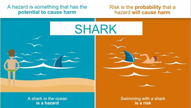 Figure 1. The difference between hazard and risk. Source: EFSA