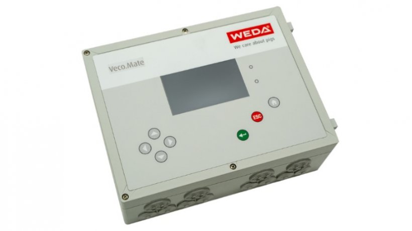 The Veco.Mate climate controller offers a wide range of connection options for reading in data from sensors, probes and measuring fans as well as for setting and controlling dampers, fans, heaters or supply air valves.

