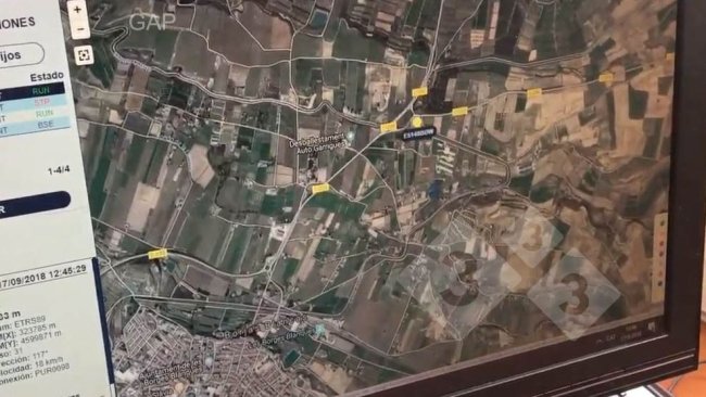 Figure 1. Monitoring and control of farm collection, transport, and agricultural application logistics using geographic information systems. Photo courtesy of GAP (Gestió Agroramadera de Ponent SCCL).