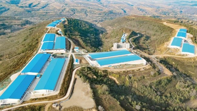 Arial view of the new AB Agri Feed Mill in China.