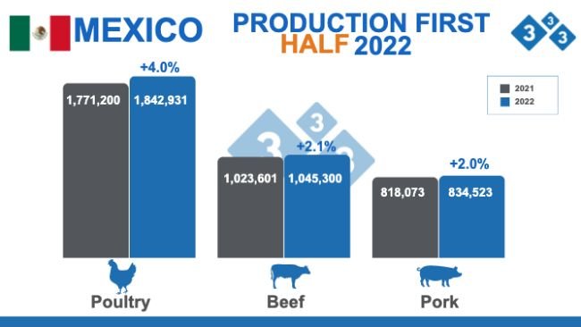 Source: SIAP. Calculations by the Department of Economics and Market Intelligence of 333 Latin America. Figures in tons.