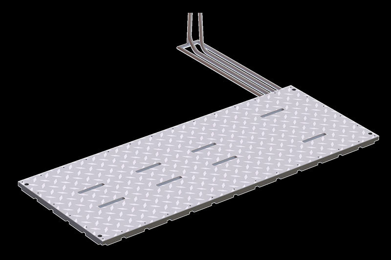 Rendering of a hog cooling pad designed at Purdue University that will be manufactured and sold by IHT Group of Winnipeg, Manitoba. (Photo provided by IHT Group)