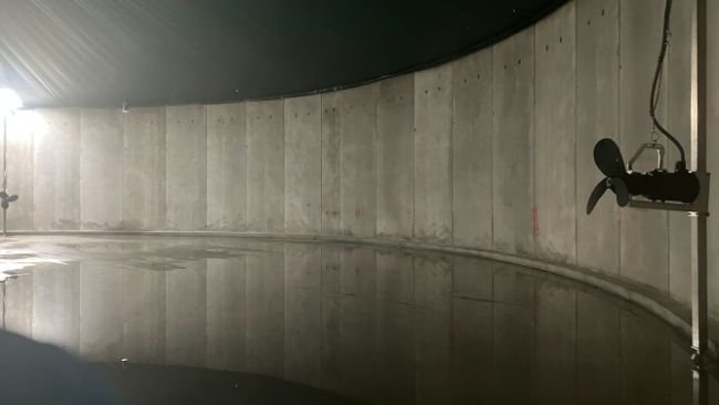 The homogenised slurry created by the Landia mixers at Yorkwold Pigpro significantly reduces the use of costly fertiliser.