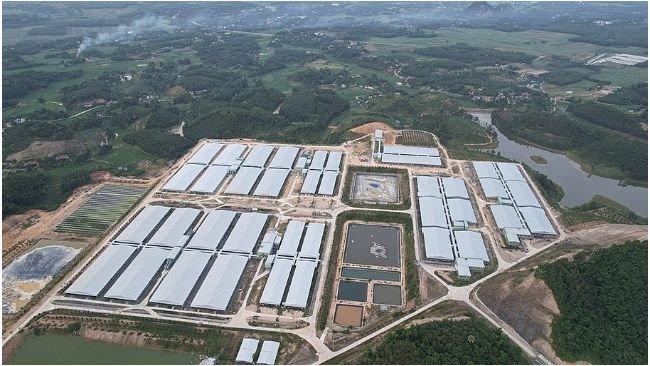 Areal view of the Xuan Thien Thanh Hoa high-tech production and livestock complex project 1.