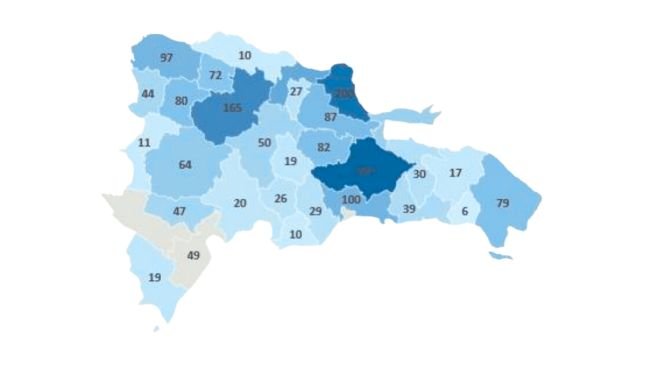 Map of ASF outbreaks by province - June 2021 to September 2024. Source: ICS-RD.