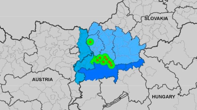 Protection and surveillance zones and additional restriction zone according to Document PLAN/FMD08 REV1/2025 2025-SANTE G2. Last update April 2, 2025. Source: EC.