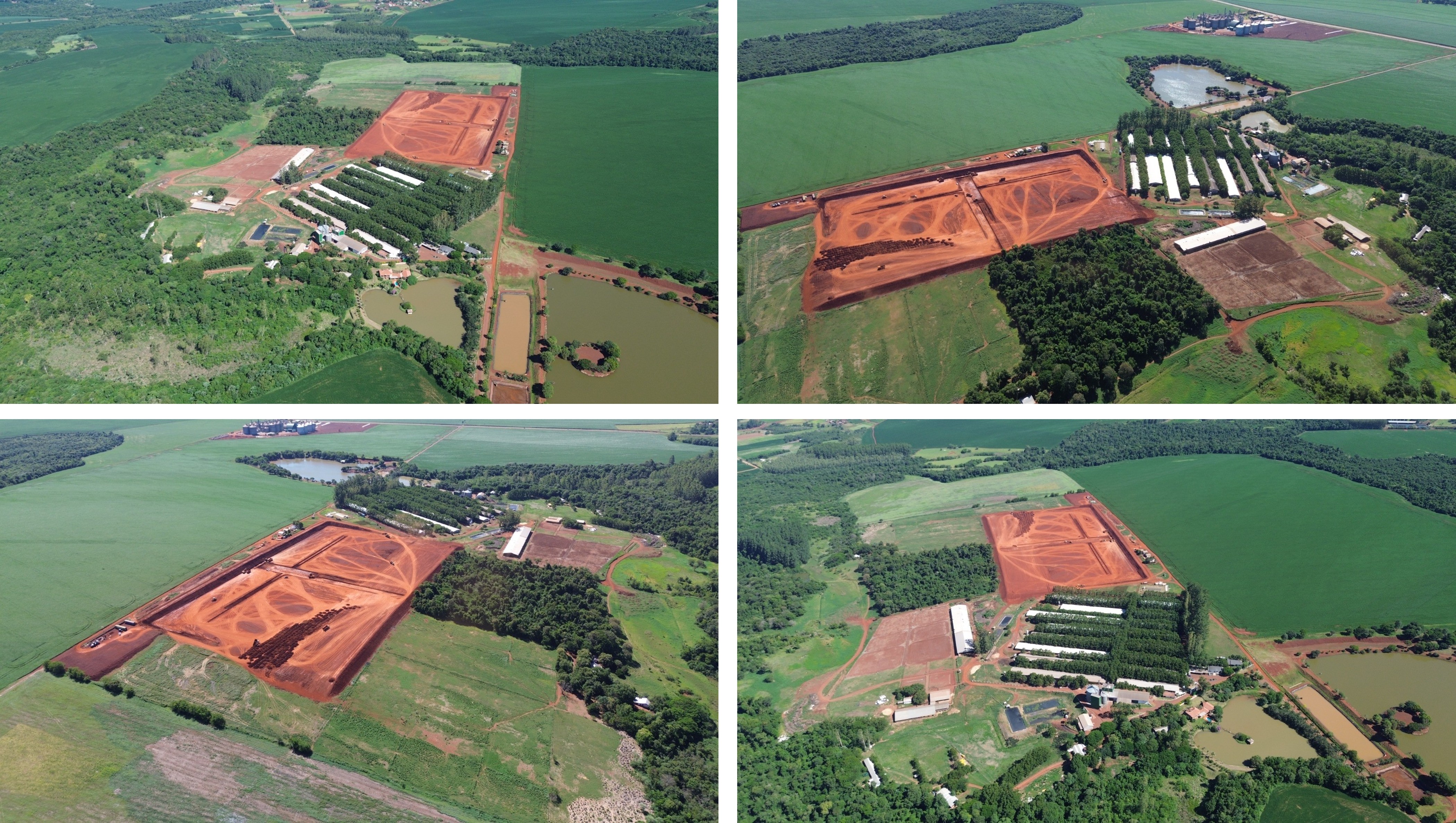 <p>Aerial view of the current project and earthworks for the new farm.</p>
