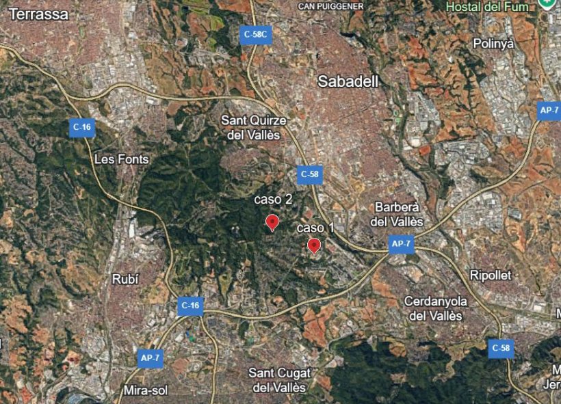 Figure&nbsp;1. Mainly urban area with low density of pig farms.
