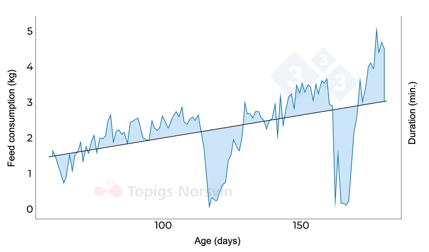 <p>Figure&nbsp;2. Example of a graphical representation of variation in daily intake. Adapted from Putz et al., 2019.</p>
