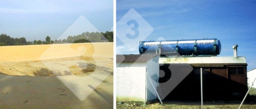 Figure 3. Exterior tanks, and tanks too large for medicating.
