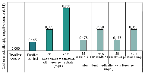 Effect of intermittent water medication on cost