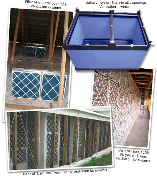 Air filtration on swine farms