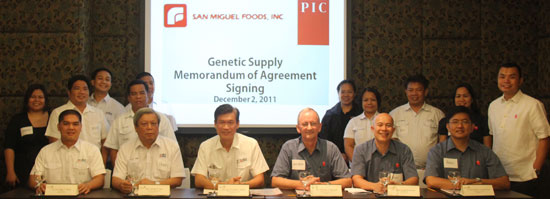 San Miguel Foods Inc. and PIC announce expansion of strategic partnership