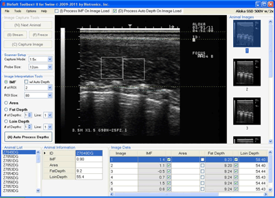 IMF scanning screen shot