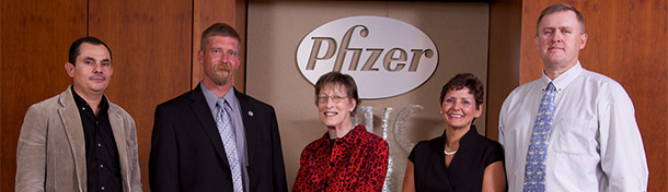 From left to right, Leo Fonseca of Alpha, Minn., Shane Meyer of Diller Neb., Becky Matli of Raymond, Ill., Judy Hinck of Belleville, Ill. and Rick Boomgaarden of Cheyenne, Wyo
