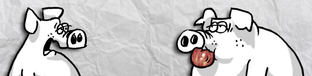 Don't talk with your mouth full. It's creeping me out