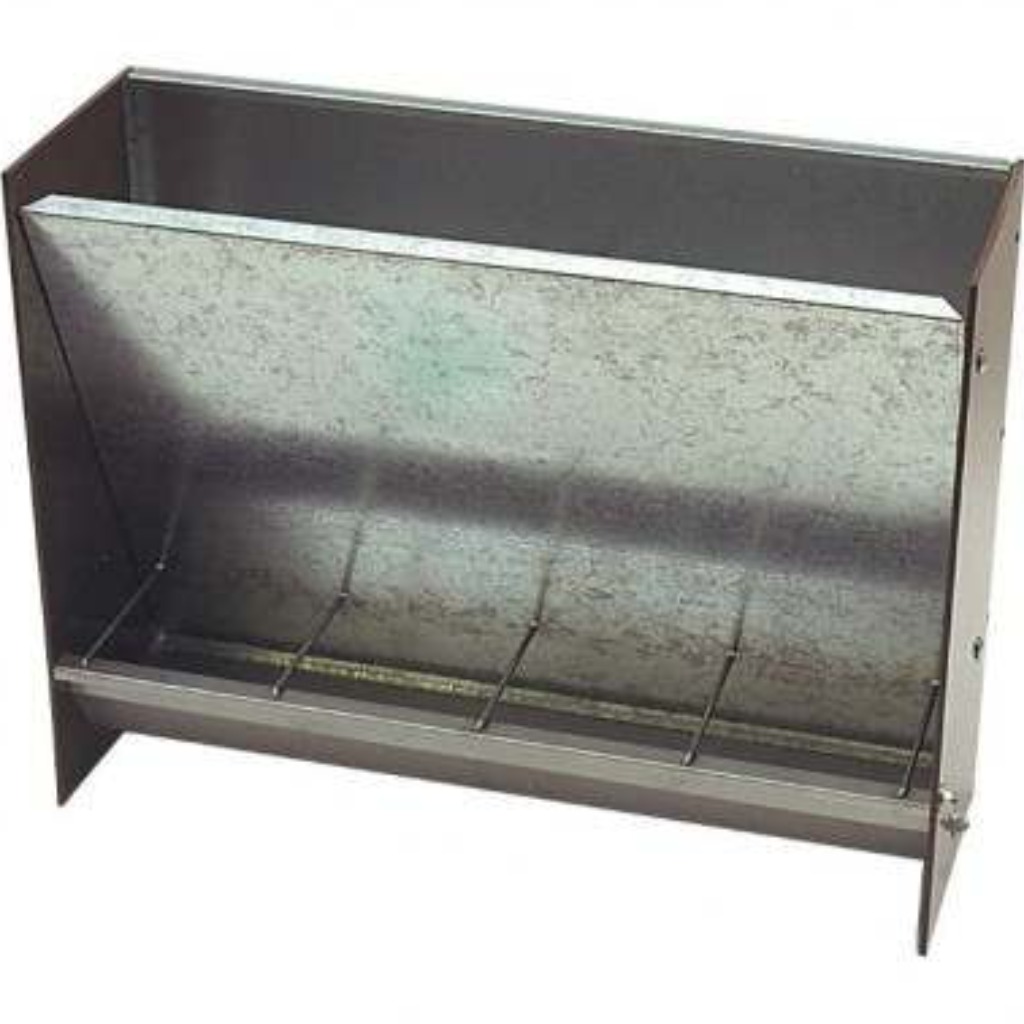 Mangeoire pour porcelets en acier inoxydable à 4 compartiments