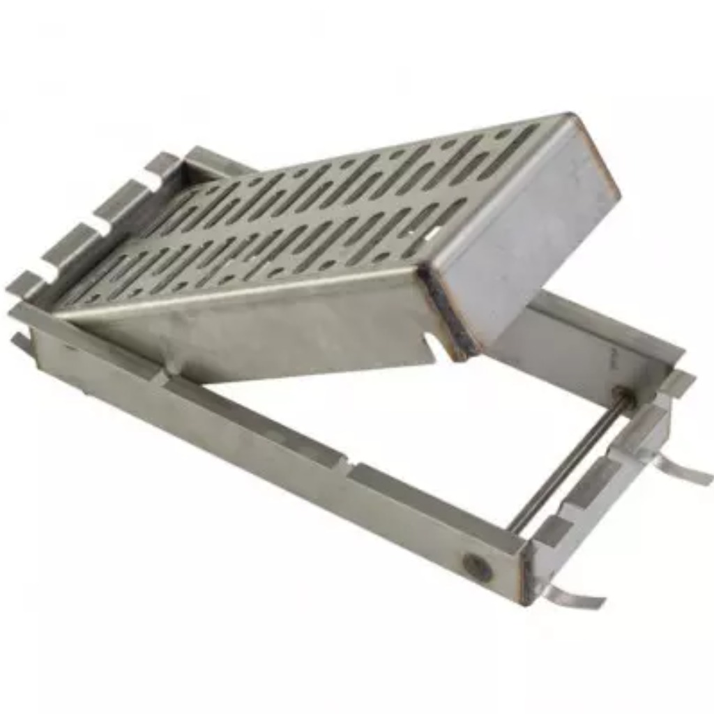 ACO Funki registro in acciaio inox 38,5x18,5cm per la pulizia dei box parto