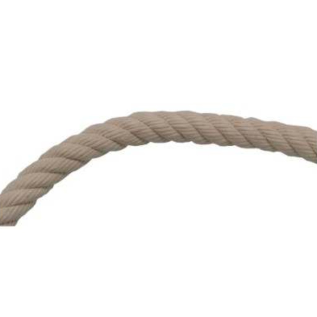 Corde en coton torsadée. Jouet pour porcelets.