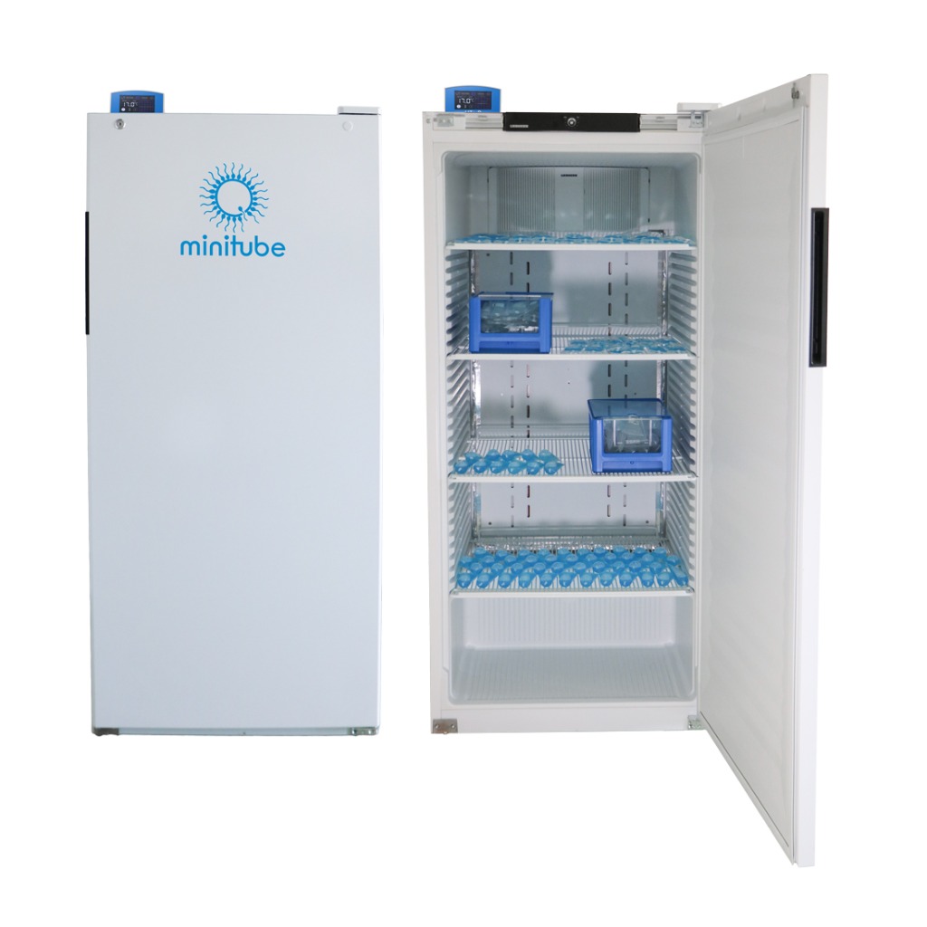 Temperature-controlled semen storage units