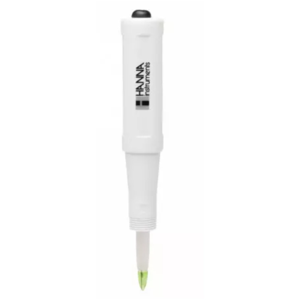 Électrode de pH/température Hanna FC2323, pointe conique, corps en PVDF pour viande