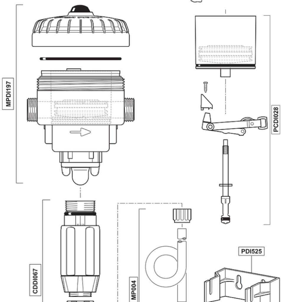 Pièces détachées pour pompes Dosatron