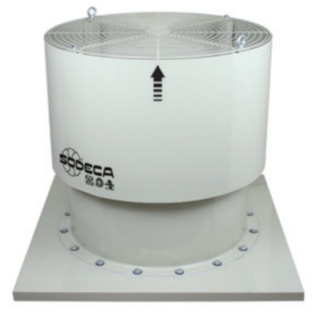 Sodeca HTMV Extractor helicoidal de cubierta con salida de aire vertical