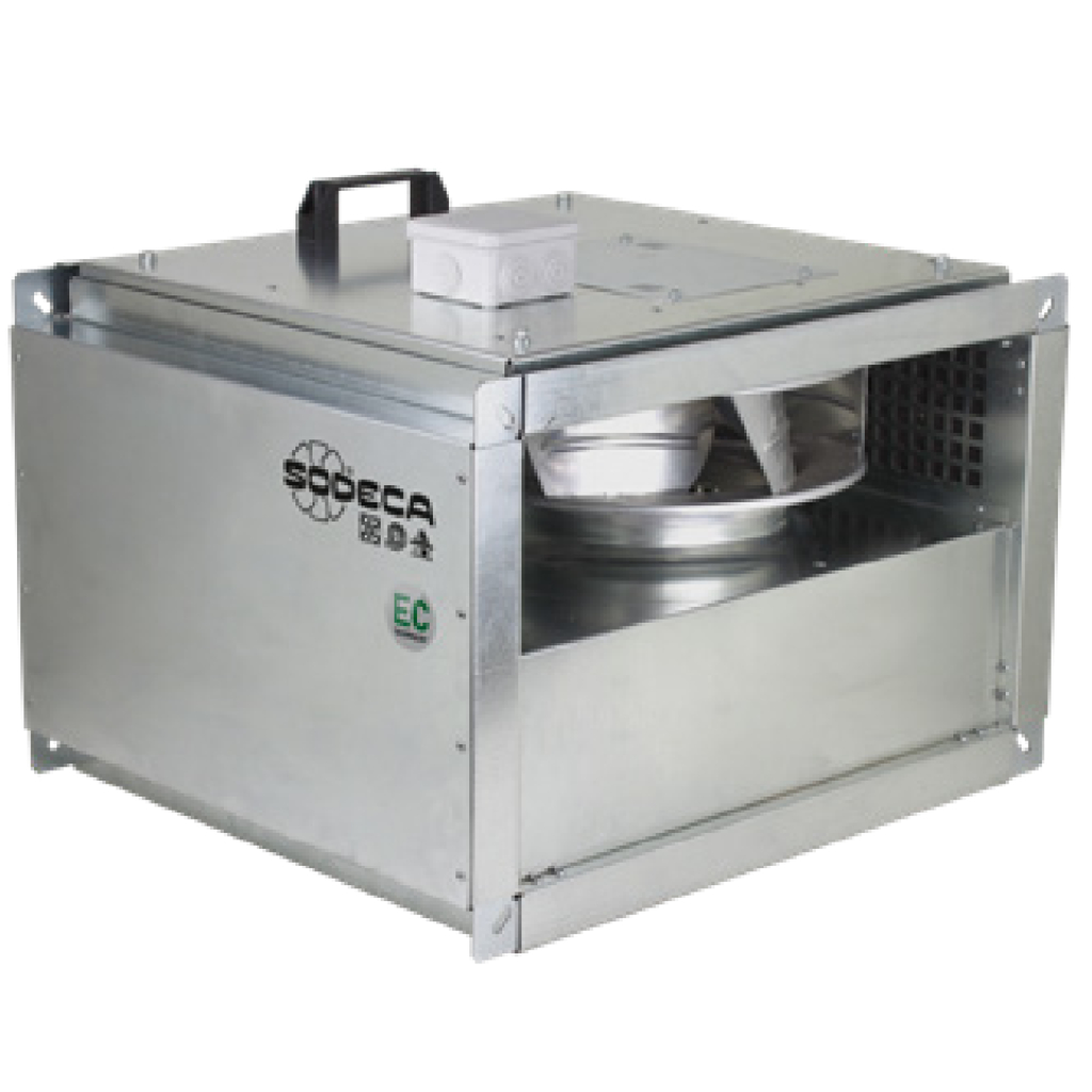 Sodeca CL/PLUS/EC Extractor en línea para conductos rectangulares