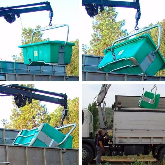 Carcass Container with winch, 950 lts (2) Carcass Container with winch, 950 lts (2)