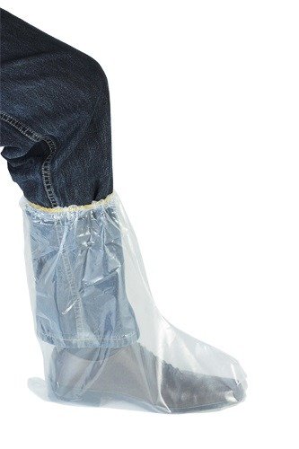 Polythene boot-covers with ruber band, 50 pcs (2) Polythene boot-covers with ruber band, 50 pcs (2)