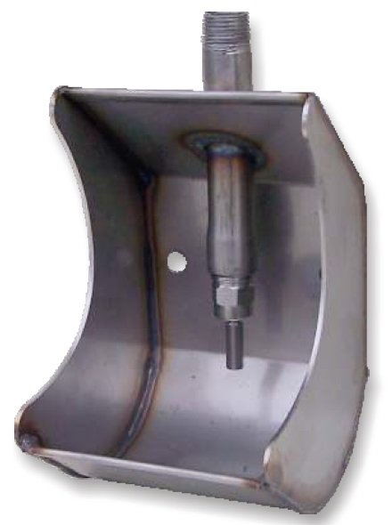 Stainless steel water trough for nursery pigs Stainless steel water trough for nursery pigs