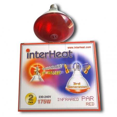 Interheat Lamp 175W Red PAR, p/2