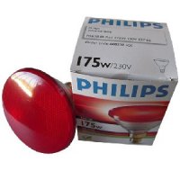 Philips Heat Lamp 175 watt White-Red PAR, p/12 Philips Heat Lamp 175 watt White-Red PAR, p/12