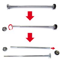 C+E+G: Complete plunger rod Hauptner 10/25/30/50 c.c C+E+G: Complete plunger rod Hauptner 10/25/30/50 c.c